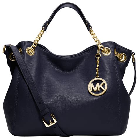 michael kors navy blue leather shoulder tote dim entions|Totes Michael Kors .